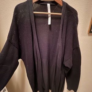 Lululemon Black Long Cardigan - L/XL